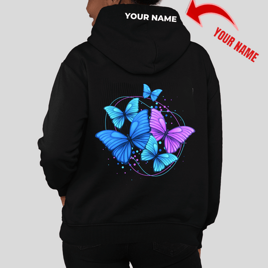 Personalized Women's Hoodie – Custom Name on Hoodie Cap 05