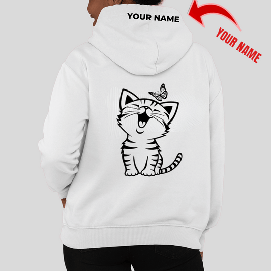 Personalized Women's Hoodie – Custom Name on Hoodie Cap 04